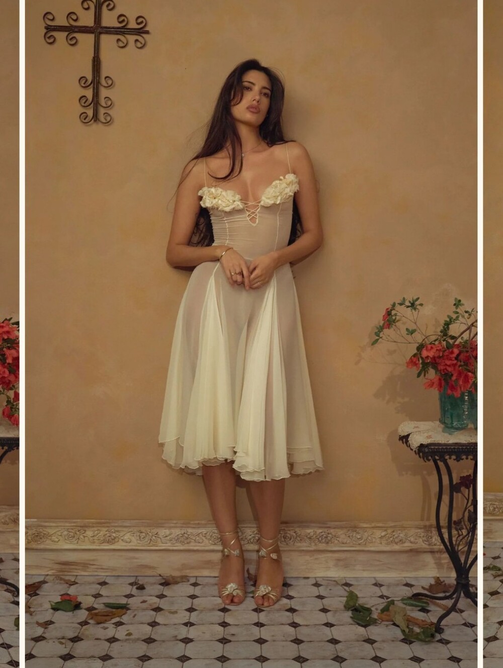 Mirror Palais Valentina Dress in Butter- M - Picture 3 of 16